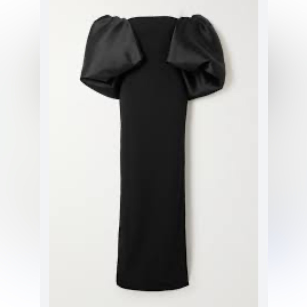 Solace London Strapless Black Gown - Picture 4 of 10